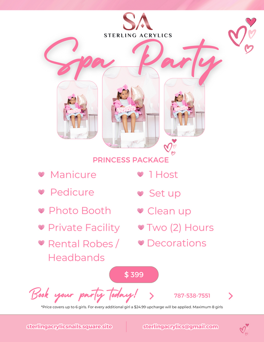 Princess Package Spa Party 💕