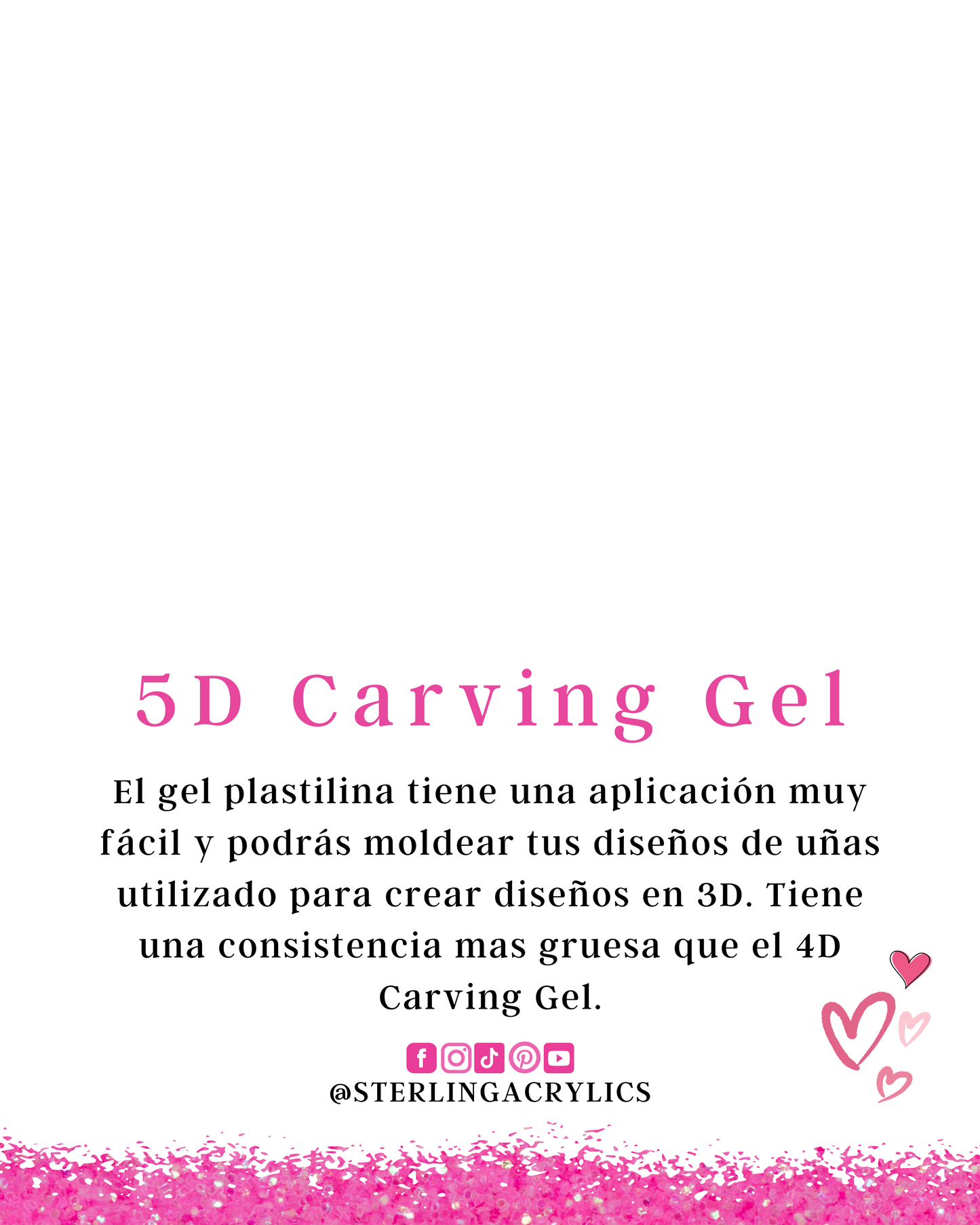 5D Carving Gel no.5 pink 💕